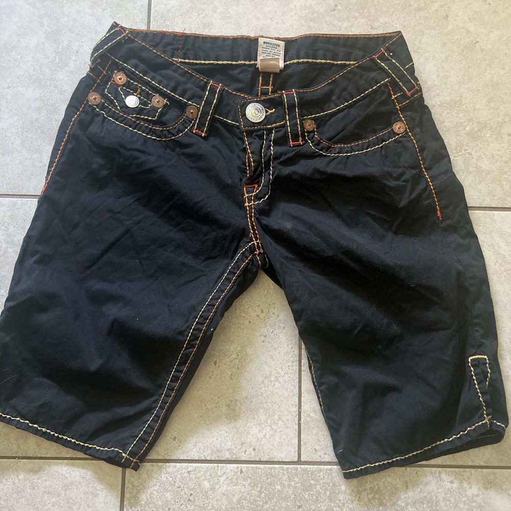 True Religion Dark Blue Women's Shorts